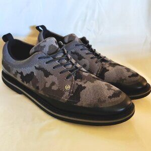 G/Fore Men's Camo Knit Gallivanter Tuxedo Golf Shoes in Onyx, Size 12